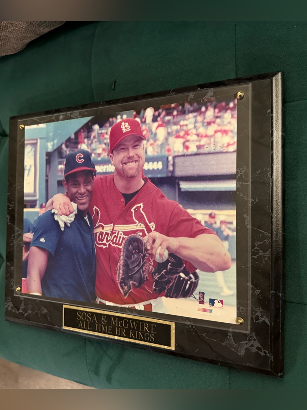 Sosa & McGwire framed picture plus Nolan Ryan .. Nolan knows Robin framed pic